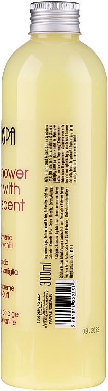 Гель для душу, з ароматом ванілі - BingoSpa Algae Shower With Vanilla Scent — фото N2