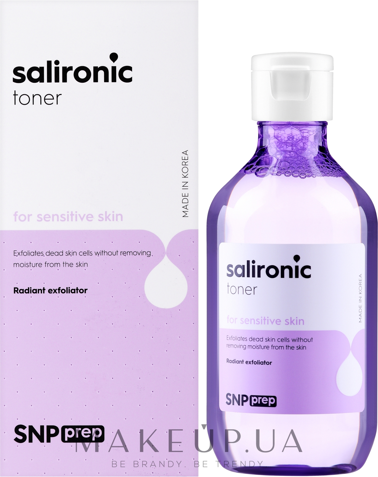 Заспокійливий та зволожувальний тонер для обличчя - SNP Prep Salironic Toner — фото 220ml