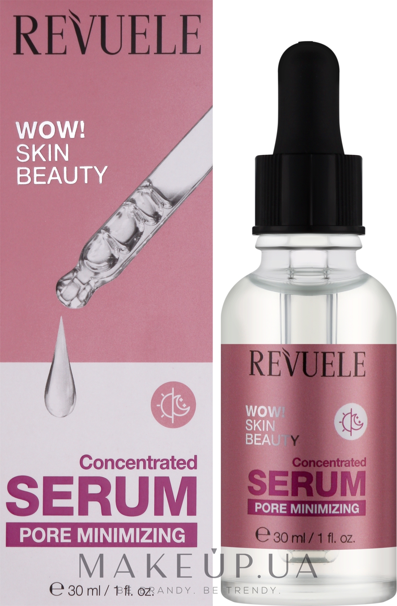 Сироватка для обличчя для мінімізації пор - Revuele Wow! Skin Beauty Concentrated Serum — фото 30ml