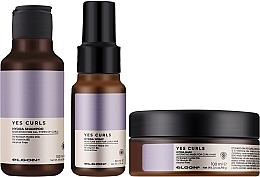 Набір для зволоження волосся - Elgon Yes Curls Hydra Кit (shm/100ml + mask/100ml + spray/50ml) — фото N2