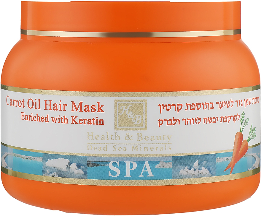 Грязевая маска для волос с морковным маслом - Health And Beauty Carrot Oil & Mud Hair Mask