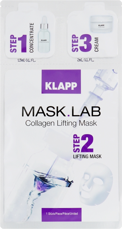 Маска "Коллаген/Лифтинг" - Klapp Mask Lab Collagen Lifting Mask — фото N1