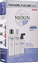 Духи, Парфюмерия, косметика Набор - Nioxin Thinning Hair System 5 Starter Kit (shm/300ml + cond/300ml + mask/100ml)