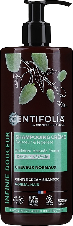 Крем-шампунь для нормального волосся "Мигдаль і камелія" - Centifolia Cream Shampoo Normal Hair — фото N2