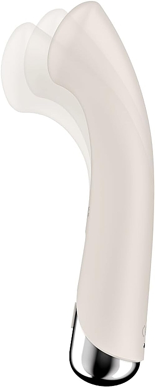 Вібратор для стимуляції точки G, бежевий - Satisfyer Spinning G-Spot 1 Beige — фото N3