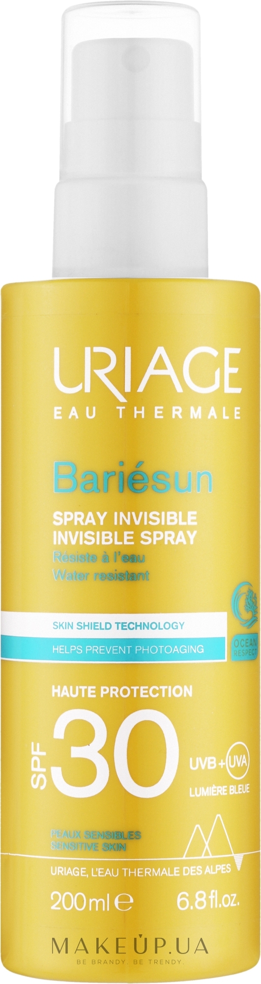 Невидимый защитный спрей для лица и тела - Uriage Bariesun Protective Spray SPF 30 — фото 200ml
