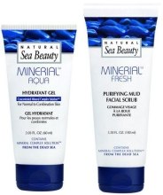 Духи, Парфюмерия, косметика Набор - Natural Sea Beauty Mineral Aqua (gel/60ml + scrub/100ml)