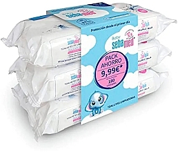 Духи, Парфюмерия, косметика Набор - Sebamed Baby Cleansing Wipes (wipes/3x60pcs)