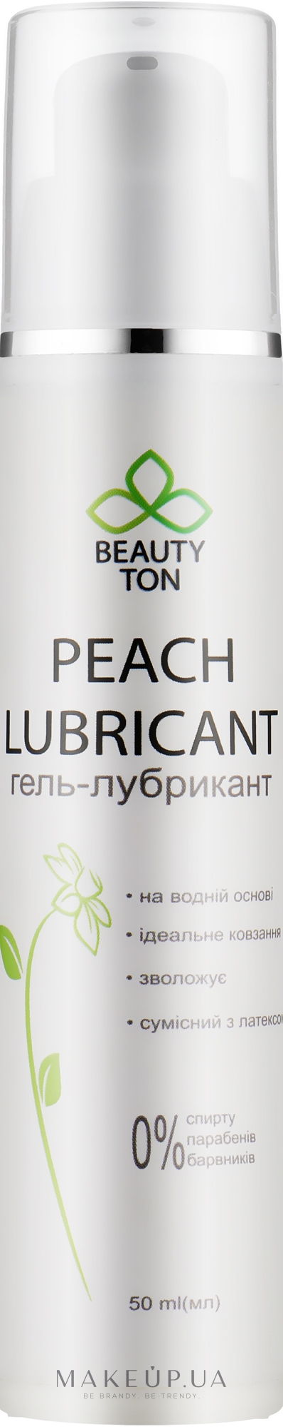 Гель-лубрикант натуральный без силикона - Beauty TON Peach Lubricant — фото 50ml