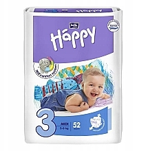 Детские подгузники 5-9 кг, размер 3, 52 шт. - Bella Baby Happy — фото N1