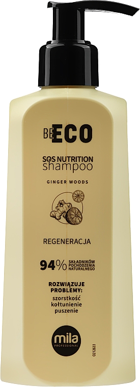 Шампунь для пошкодженого волосся - Mila Be Eco SOS Nutrition Shampoo — фото N1