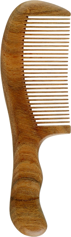 Расческа CS388 для волос, деревянная с ручкой, цельный сандал - Cosmo Shop — фото N1