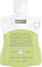 Парфумерія, косметика Очищувальна і матова маска для обличчя - Pupa Shachet Mask Purifyng & Mattifyng Mask