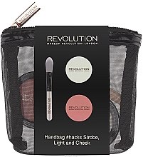 Духи, Парфюмерия, косметика Набор для макияжа - Makeup Revolution Handbag Strobe Light & Cheek (blush/8,9g + strobe/balm/6,5g + brush)