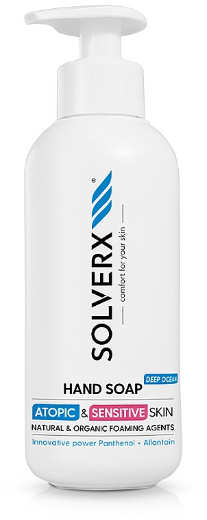 Рідке мило для рук - Solverx Hand Soap Deep Ocean — фото N1