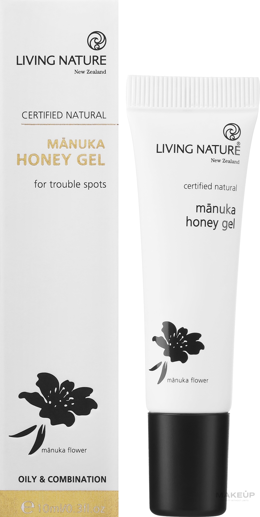 Гель с маслом и нектаром мануки для жирной и комбинированной кожи - Living Nature Manuka Honey Gel — фото 10ml