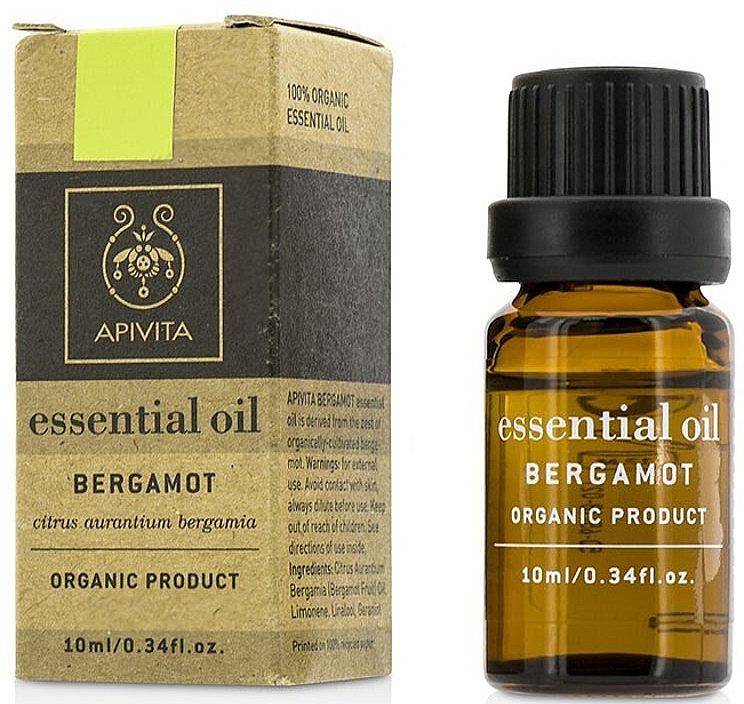 Ефірне масло - Apivita Aromatherapy Organic Bergamot Oil — фото N1
