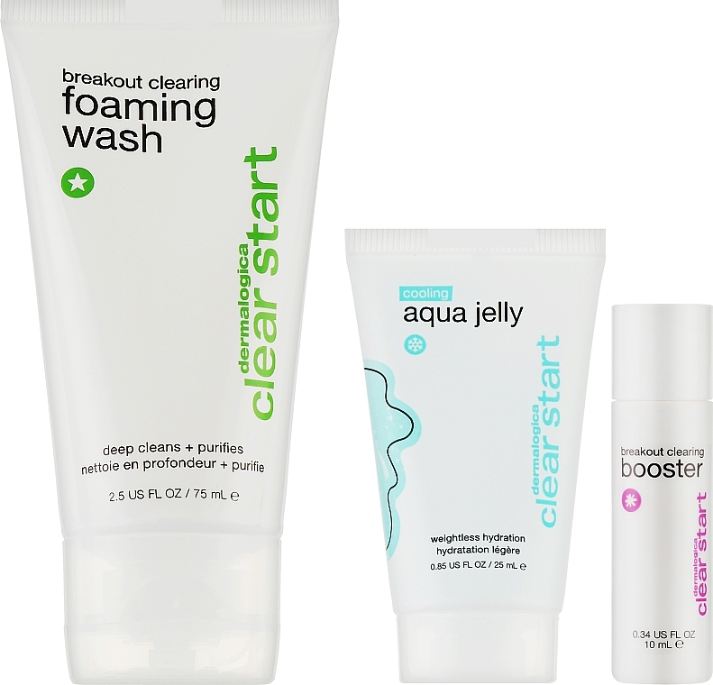 УЦЕНКА Набор - Dermalogica Clear Start Breakout Clearing Kit (foam/75ml + gel/10ml + cr/25ml) * — фото N2