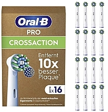 Сменная насадка для электрической зубной щетки, 16 шт. - Oral-B Cross Action Toothbrush Heads — фото N1