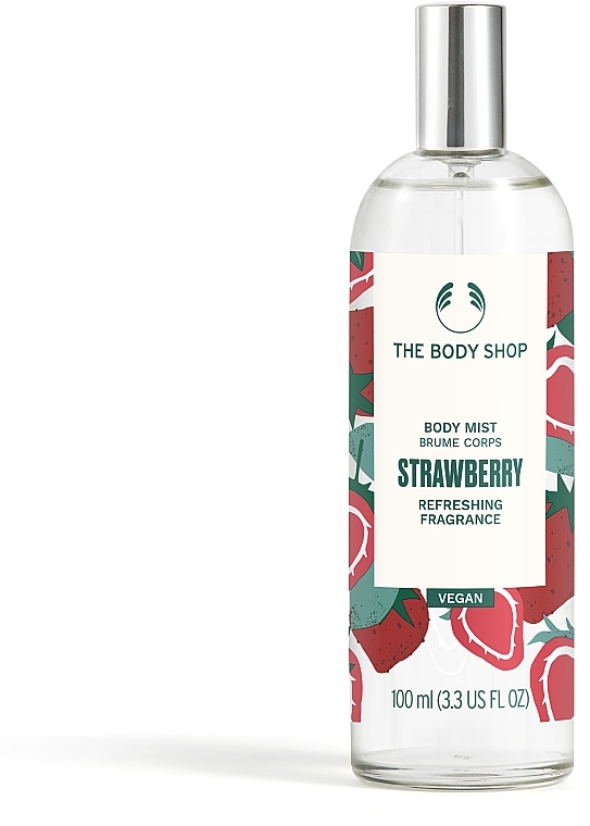 Спрей для тела "Клубника" - The Body Shop Strawberry Body Mist Vegan — фото N1