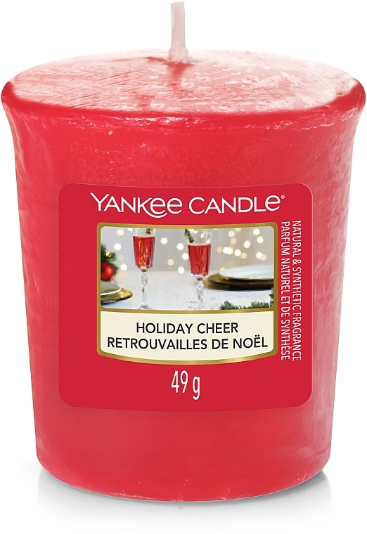 Ароматическая свеча - Yankee Candle Votive Holiday Cheer — фото N1
