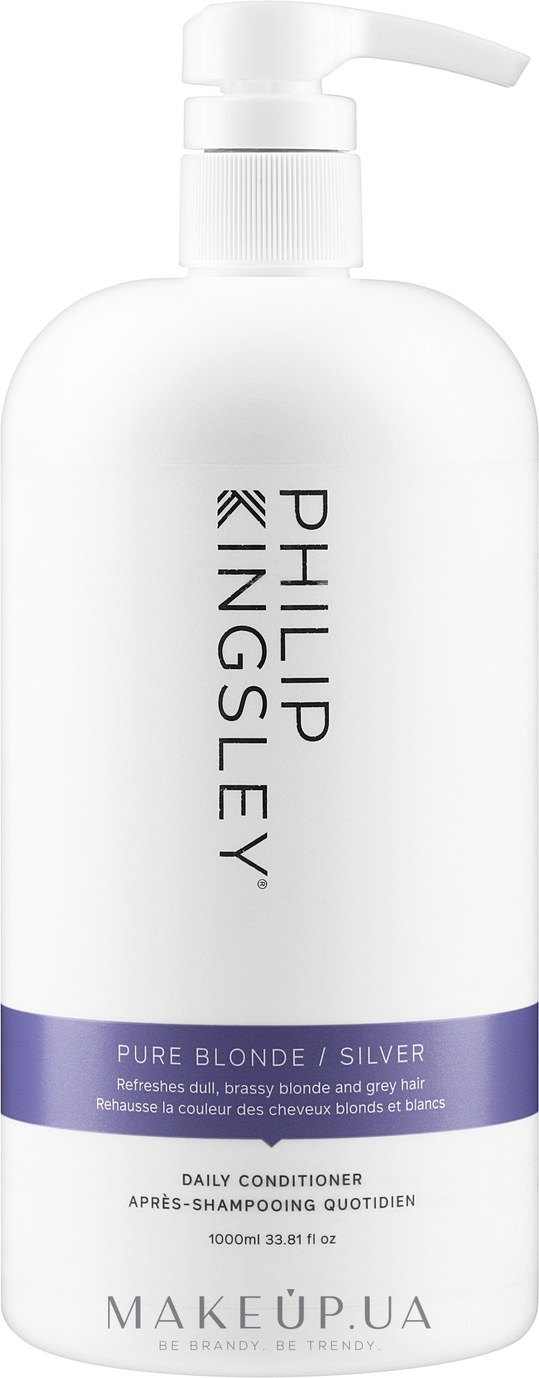 Кондиціонер для світлого волосся холодних відтінків - Philip Kingsley Pure Blonde/ Silver Brightening Daily Conditioner — фото 1000ml
