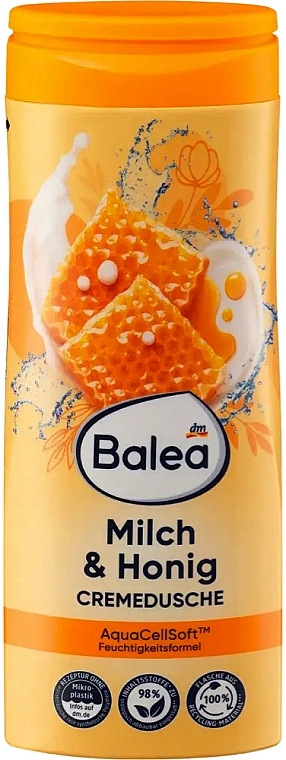 Крем-гель для душа с ароматом меда и молока - Balea Milch & Honig — фото N1