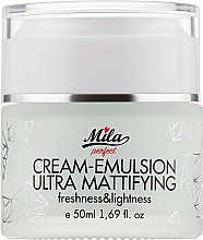 Ультраматувальна крем-емульсія для обличчя - Mila Cream-emulsion Ultra Mattifying — фото N1
