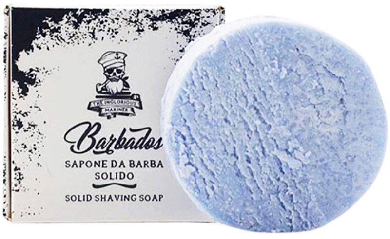 Увлажняющее солевое мыло для бритья, без упаковки - The Inglorious Mariner Barbados Solid Shaving Soap Eco Recharge — фото N1