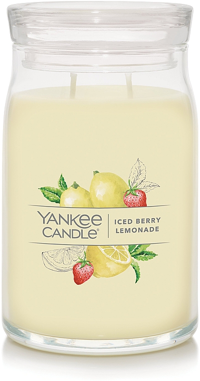 Ароматическая свеча в банке "Ледяной ягодный лимонад" - Yankee Candle Iced Berry Lemonade — фото N2