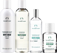 The Body Shop White Musk - Набор (edt/60ml + sh/gel/250ml + b/lot/250ml + mist/100ml) — фото N3