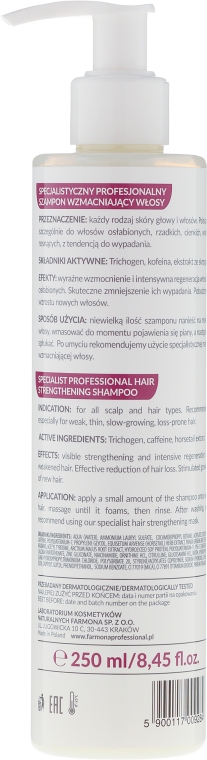 Специализированный шампунь для укрепления волос - Farmona Professional Trycho Technology Specialist Hair Strengthening Shampoo — фото N2