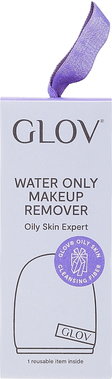 Рукавичка для снятия макияжа, фиолетовая - Glov Expert Oily and Mixed Skin