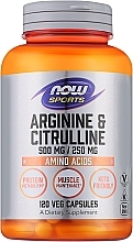 Парфумерія, косметика Амінокислоти "Аргінін і цитрулін" - Now Foods Arginine & Citrulline Sports