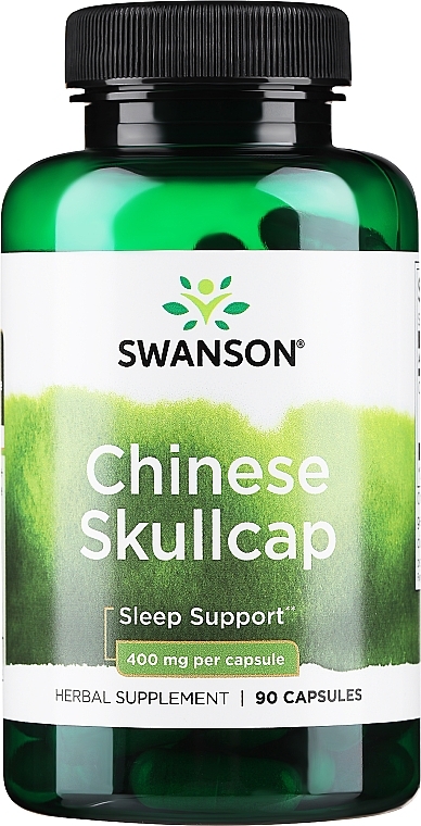 Пищевая добавка "Китайский шлемник", 400 мг - Swanson Full Spectrum Chinese Skullcap — фото N1