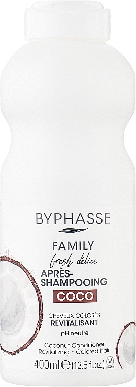 Кондиционер для окрашенных волос с кокосом - Byphasse Family Fresh Delice Conditioner