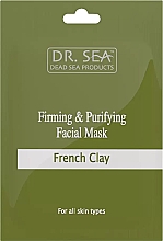 Парфумерія, косметика Зміцнювальна і очищувальна маска для обличчя з французькою глиною - Dr. Sea Firming and Purifying Facial Mask (саше)