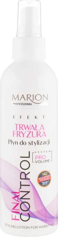 Спрей для укладання волосся - Marion Professional Final Control Hair Styling Liquid Fixed Hairstyle — фото N1