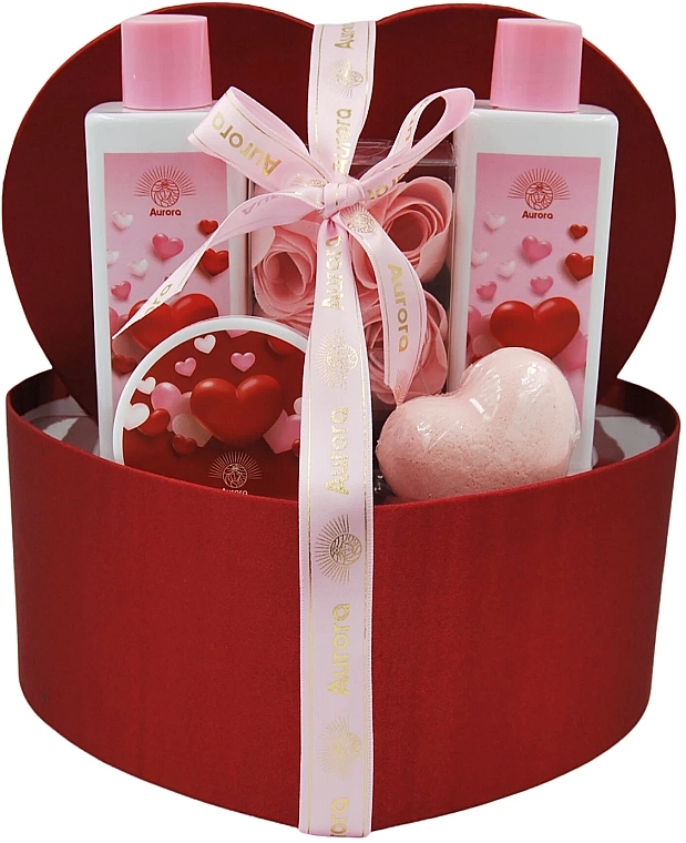 Набор, 5 продуктов - Aurora Red Heart Gift Set — фото N1