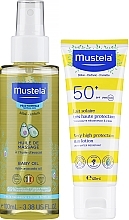 Набор для сухой кожи - Mustela (lot/40ml + oil/100ml + bag/1pc) — фото N2