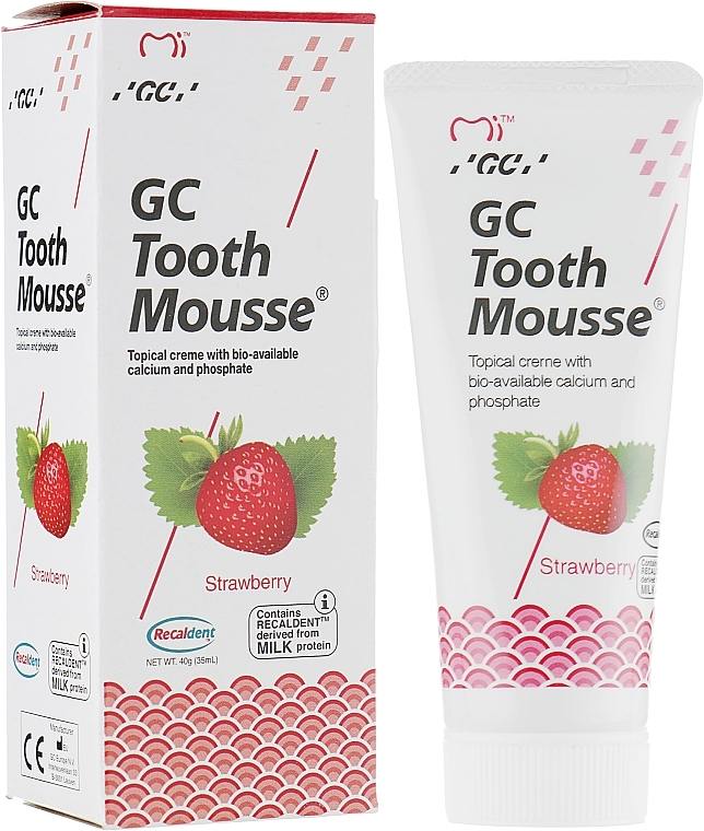 УЦЕНКА Крем для зубов - GC Tooth Mousse Strawberry * — фото N2