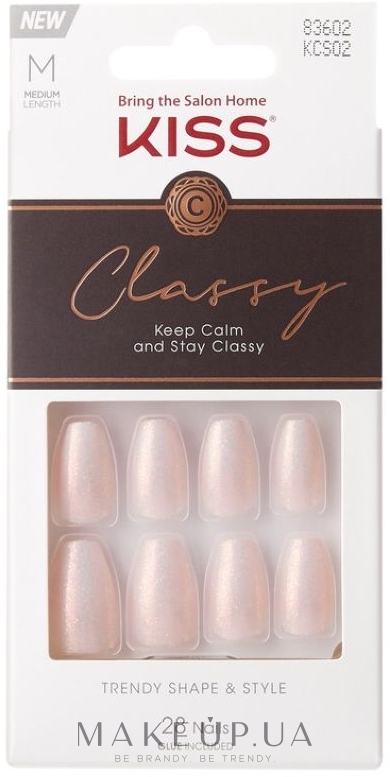 Набор накладных ногтей с клеем - Kiss Classy M Medium Nails — фото Cozy Meets Cute