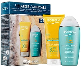 Духи, Парфюмерия, косметика Набор - Biotherm Sun Essentials Value Set SPF30 (b/milk/200ml + b/milk/200ml)