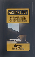 Масло для бритья + масло для бороды - Davines Pasta & Love Pre Shaving + Beard Oil (пробник) — фото N1