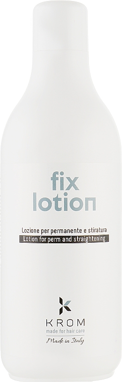 Лосьйон для хімічної завивки і випрямлення волосся - Krom Perm Products Fix Lotion — фото N1
