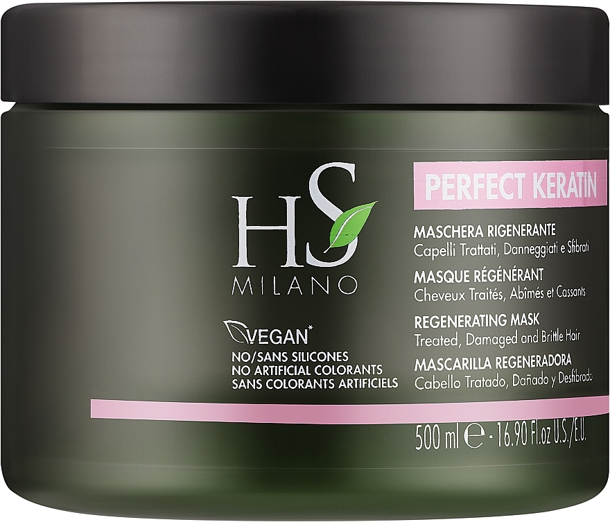 Відновлювальна маска з кератином - HS Milano Regenerating Perfect Keratin Mask