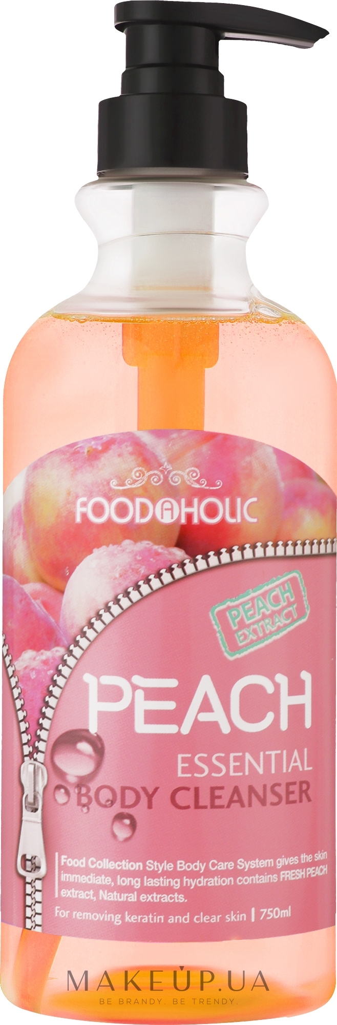 Гель для душа с экстрактом персика - Food a Holic Essential Body Cleanser Peach — фото 750ml