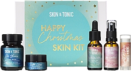 Духи, Парфюмерия, косметика Набор, 5 продуктов - Skin&Tonic Happy Christmas Skin Kit