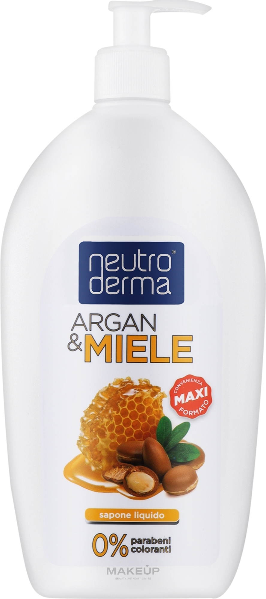 Жидкое мыло для рук с аргановым маслом и медом - Neutro Derma — фото 1000ml