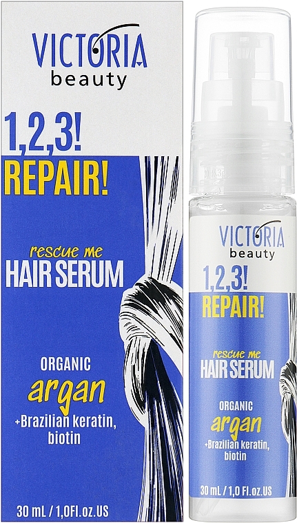 Сыворотка для поврежденных волос - Victoria Beauty 1,2,3! Repair! Hair Serum — фото N2